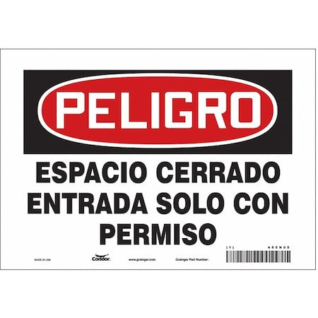 Safety Sign,7" H,10" W,Vinyl