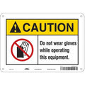 Safety Sign, 7 in Height, 10 in Width, Polyethylene, Vertical Rectangle, English, 465U67