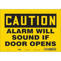 Safety Sign Emergency Exit, 7 in H, 10 in W, Vinyl, Vertical Rectangle, English, 467V24