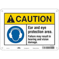Safety Sign, 7 in Height, 10 in Width, Polyethylene, Vertical Rectangle, English, 468M18