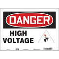 Safety Sign, 10 in Height, 14 in Width, Vinyl, Horizontal Rectangle, English, 479P40