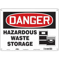 Safety Sign, 10 in Height, 14 in Width, Aluminum, Horizontal Rectangle, English, 470G57