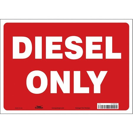Safety Sign, 10 in Height, 14 in Width, Vinyl, Horizontal Rectangle, English, 470R29