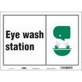 Eye Wash Station, 14 in W x 10 in H, Horizontal Rectangle, Polyethylene, 470Z06