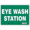 Eye Wash Station, 14 in W x 10 in H, Horizontal Rectangle, Vinyl, 470Z33