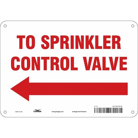 Safety Sign,10" W,7" H,0.032" Thickness