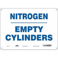 Safety Sign, 10 in Height, 14 in Width, Aluminum, Horizontal Rectangle, English, 471L73
