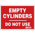 Safety Sign, 10 in Height, 14 in Width, Polyethylene, Horizontal Rectangle, English, 471M70