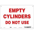 Safety Sign, 7 in Height, 10 in Width, Polyethylene, Vertical Rectangle, English, 471M63