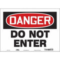 Safety Sign, 10 in Height, 14 in Width, Vinyl, Horizontal Rectangle, English, 472M83
