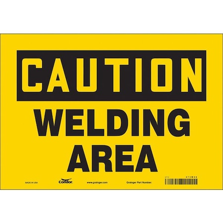 Safety Sign, 7 in Height, 10 in Width, Vinyl, Vertical Rectangle, English, 473W28