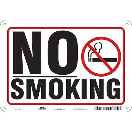 Safety Sign, 7" H, 10" W, Polyethylene, Vertical Rectangle, English, 474D26