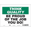 Safety Sign, 7 in Height, 10 in Width, Vinyl, Vertical Rectangle, English, 475J17