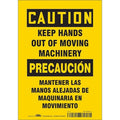 Safety Sign, 10 in Height, 7 in Width, Vinyl, Horizontal Rectangle, English, Spanish, 475A81