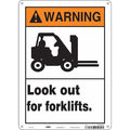 Safety Sign, 14 in Height, 10 in Width, Aluminum, Vertical Rectangle, English, 476R80