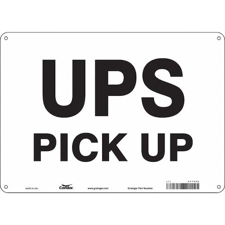 Traffic Sign, 10 in H, 14 in W, Aluminum, Horizontal Rectangle, English, 477T26