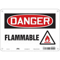Danger Sign,10" Wx7" H,0.032" Thickness, 478F52