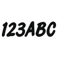 LetterandNumberLabelSet,3inH,1-3/8inW