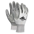 Coated Gloves, Nitrile, Smooth, Palm, 0 Abrasion Level, White, XS (6) 1 PR