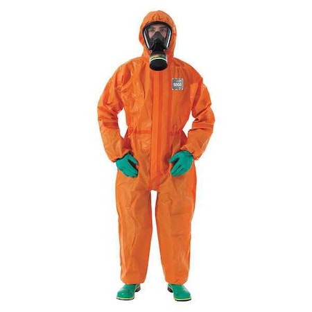 Chem Res Hooded Coverall, Taped, XL, PK6