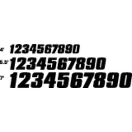 NumberLabelSet,5-1/2inH,3-7/8inW,PK120