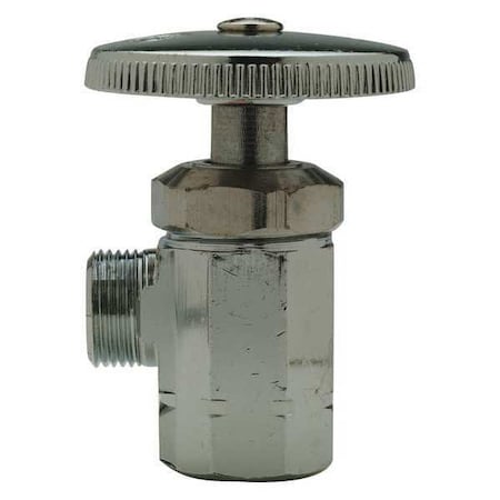 Water Supply Stop,Brass,1/4-Turn,1/2"