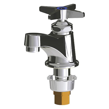 Manual Low Arc Bathroom Faucet, Single Hole Mount, Polished Chrome 1 Hole