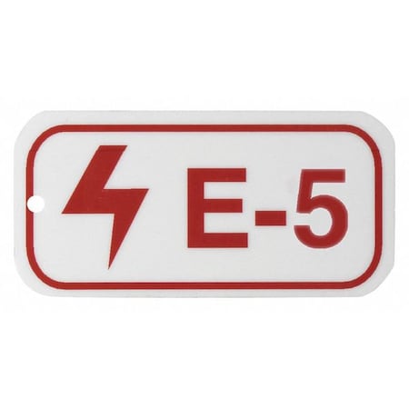 Lockout Tag, None/ No Header, Polypropylene, 3 in Width, 1 1/2 in Height, Write On Surface: No ,5 PK