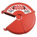 Gate Valve Lockout,Red,Plastic,3-3/4" H