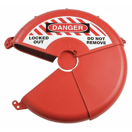 Gate Valve Lockout,Red,Plastic,3-3/4" H