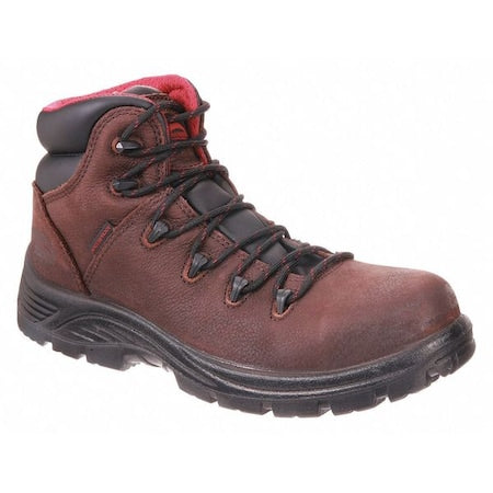 Men's Hiker Boot, 7 1/2, Composite Toe, 6 in H, Brown, A7221