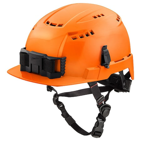 BOLT Orange Front Brim Vented Safety Helmet with IMPACT ARMOR Liner - Type 2, Class C