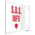 Safety Sign,8 inx12 in,PETG
