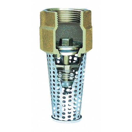 Foot Valve,1-1/2" Size,NPT,2-5/16" L
