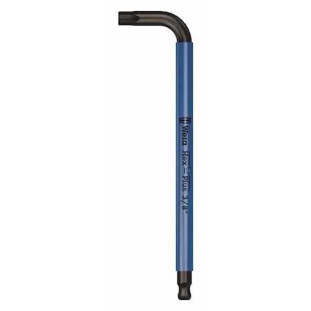 Plain L Key Hex Key, 3/8 in Tip Size, 8 in Long, 9 in Short