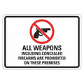 Security Sign, 10 in H, 14 in W, Aluminum, Horizontal Rectangle, English, LCU1-0105-RA_14x10