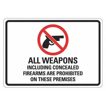 Security Sign, 10 in H, 14 in W, Aluminum, Horizontal Rectangle, English, LCU1-0105-RA_14x10