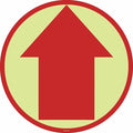 Floor Sign, 17 in H, 17 in W, Vinyl, Circle, English, FSG-17-601