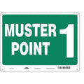 Safety Sign, 18 in Height, 24 in Width, Aluminum, Horizontal Rectangle, English