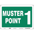 Safety Sign, 10 in Height, 14 in Width, Polyethylene, Horizontal Rectangle, English