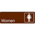 WOMEN, 9 in W x 3 in H, Horizontal Rectangle, Acrylic, 486G95