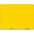 Blank Sign, 24" W, 18" H, No Text, Aluminum, Yellow