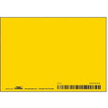 Blank Sign, 5" W, 3-1/2" H, No Text, Vinyl, Yellow