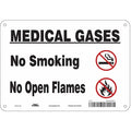 Chemical Sign, 7" H, 10" W, Polyethylene, Vertical Rectangle, English, 486A21