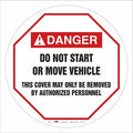Traffic Sign, 24 in H, 24 in W, Vinyl, Circle, English, 487D53
