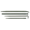 Pry Bar Set,Pieces 4,Steel,24-7/8 In. L