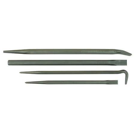 Pry Bar Set,Pieces 4,Steel,24-7/8 In. L