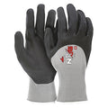 Coated Gloves, Foam Nitrile, Foam, 3/4 Dip, 0 Abrasion Level, Gray, XL (10) 1 PR