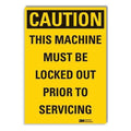 Caution Sign, 5 in Height, 3 1/2 in Width, Reflective Sheeting, Vertical Rectangle, English