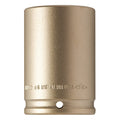 1/2 in Drive Impact Socket 1 1/4 in Size Hex Deep Depth, Natural